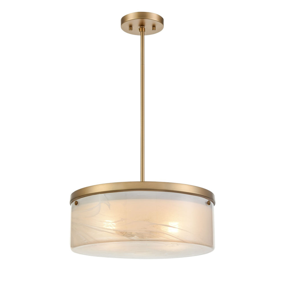 DVI Canada - Three Light Pendant - Bessemer - Brass- Union Lighting Luminaires Decor
