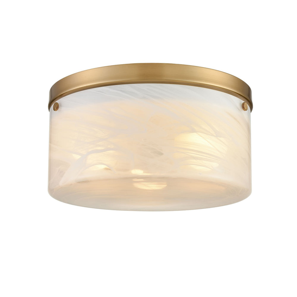 DVI Canada - Three Light Flush Mount - Bessemer - Brass- Union Lighting Luminaires Decor