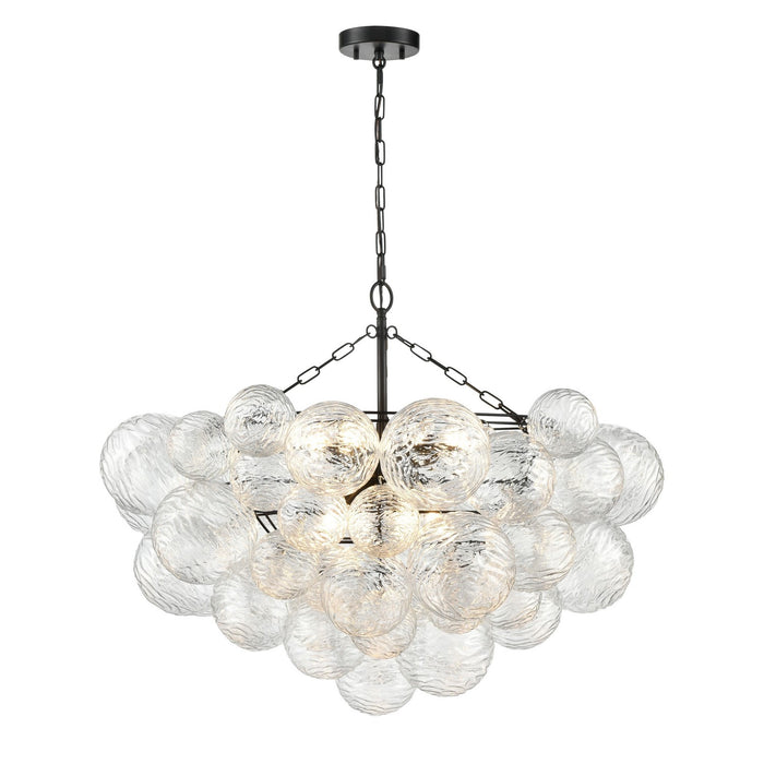 DVI Canada - Six Light Chandelier - Comet - Ebony- Union Lighting Luminaires Decor