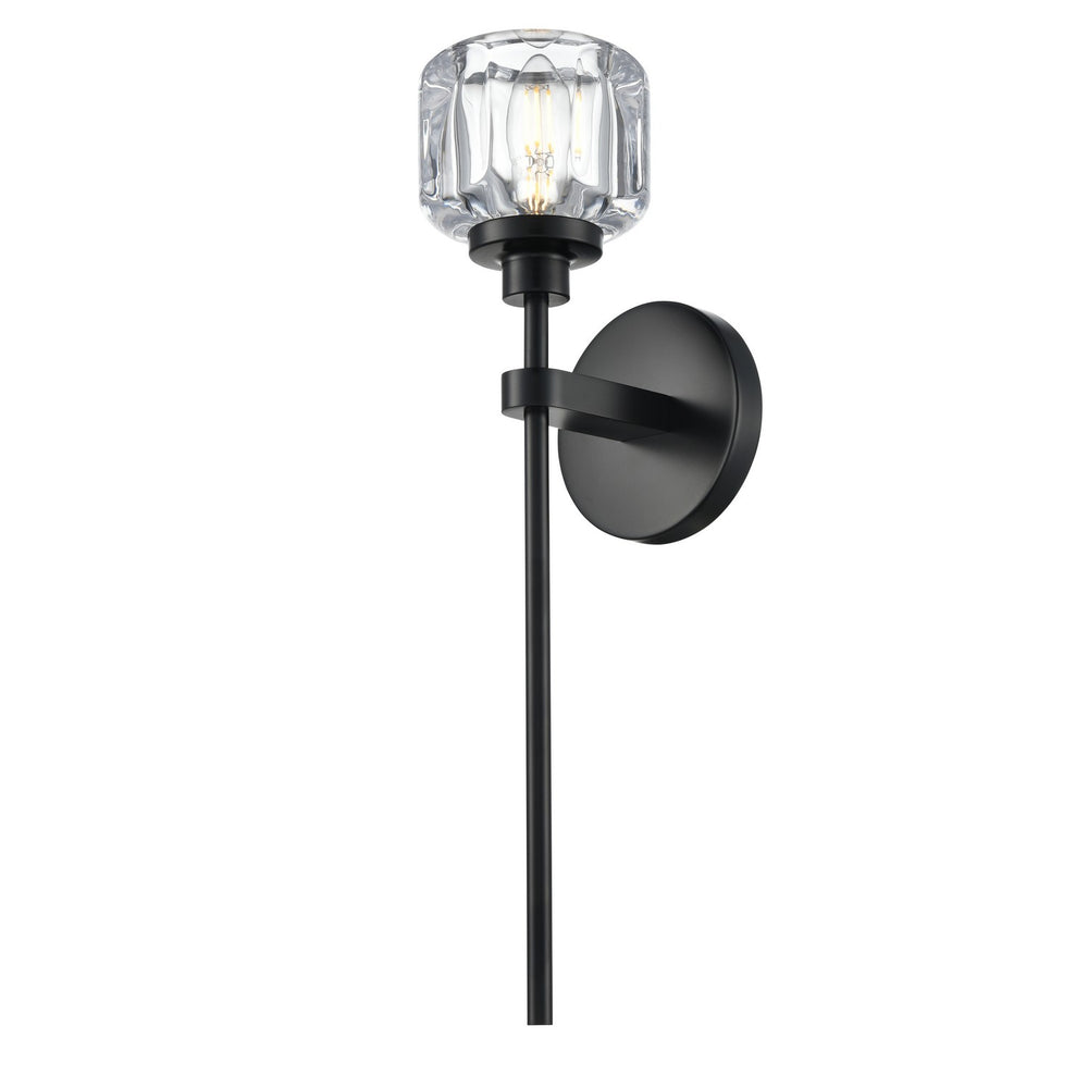 DVI Canada - One Light Wall Sconce - Samar - Ebony- Union Lighting Luminaires Decor