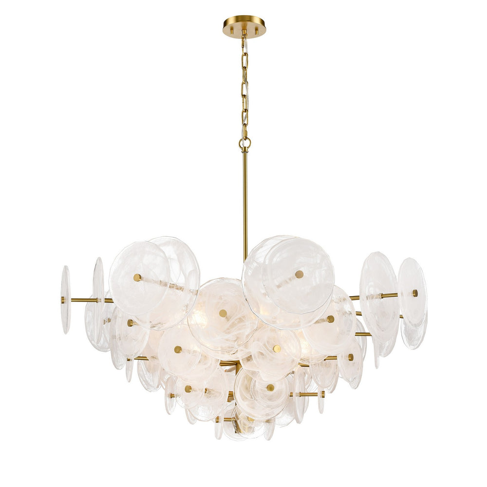 DVI Canada - Six Light Pendant - Carousel - Brass- Union Lighting Luminaires Decor