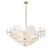 DVI Canada - Six Light Pendant - Carousel - Brass- Union Lighting Luminaires Decor