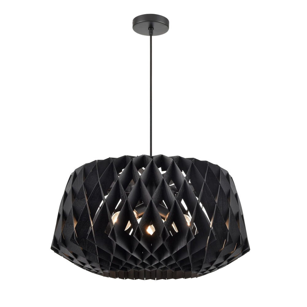 DVI Canada - Three Light Pendant - Lac St-Jean - Black- Union Lighting Luminaires Decor