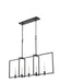 DVI Canada - Five Light Linear Pendant - Carisbrooke - Ebony- Union Lighting Luminaires Decor