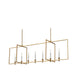 DVI Canada - Seven Light Linear Pendant - Carisbrooke - Brass- Union Lighting Luminaires Decor