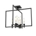 DVI Canada - Eight Light Semi-Flush Mount - Carisbrooke - Ebony- Union Lighting Luminaires Decor