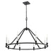 DVI Canada - Eight Light Chandelier - Carisbrooke - Ebony- Union Lighting Luminaires Decor