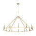 DVI Canada - 12 Light Chandelier - Carisbrooke - Brass- Union Lighting Luminaires Decor