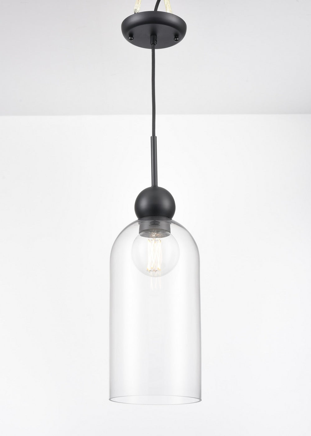 DVI Canada - One Light Pendant - Hariette - Ebony- Union Lighting Luminaires Decor