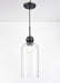 DVI Canada - One Light Pendant - Hariette - Ebony- Union Lighting Luminaires Decor
