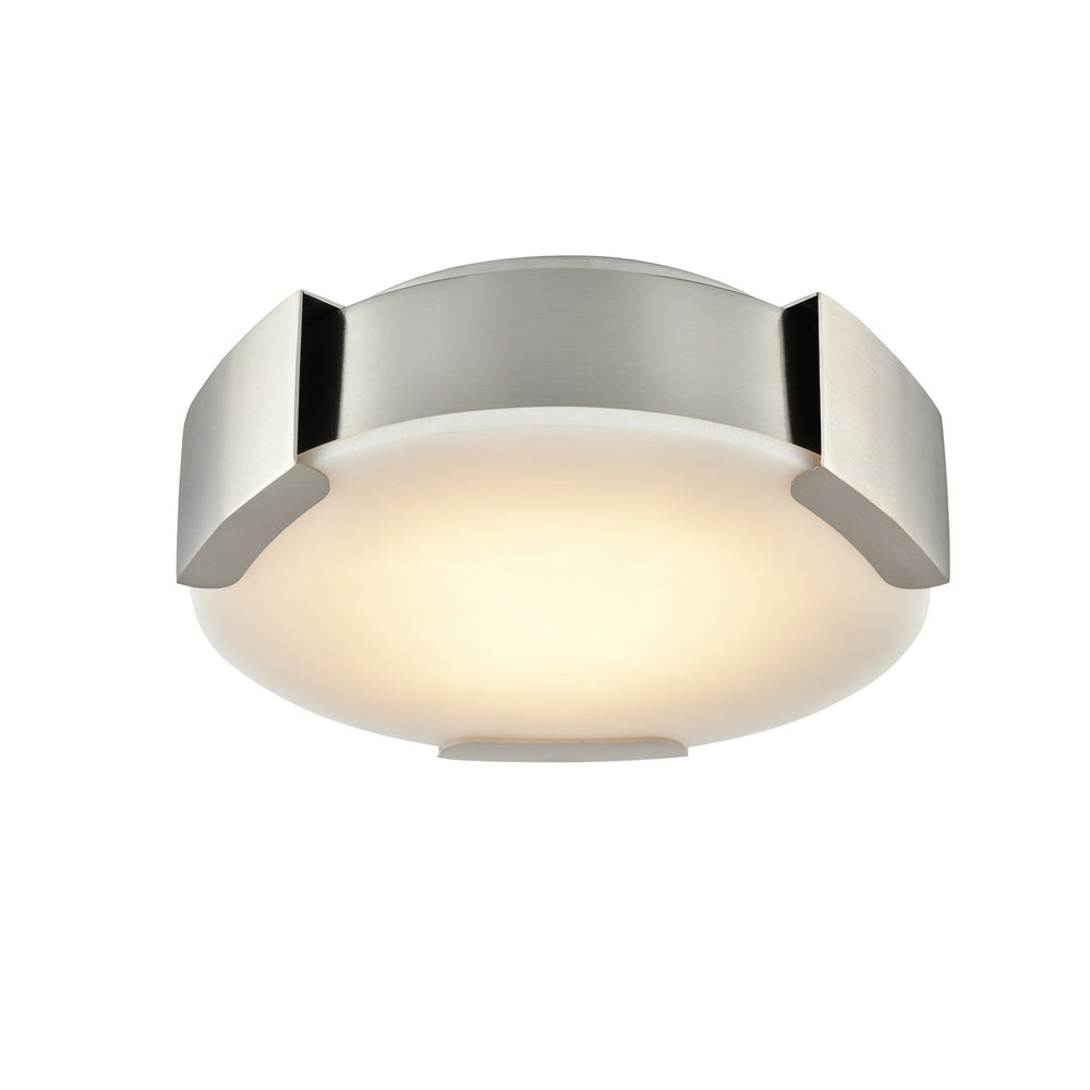 DVI Canada - LED Flush Mount - Petra - Satin Nickel- Union Lighting Luminaires Decor