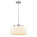 DVI Canada - LED Pendant - Lunenberg Cct - Buffed Nickle Ribbed Opal Glass- Union Lighting Luminaires Decor