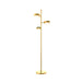 DVI Canada - LED Floor Lamp - Northen Marches - Brass w/Half Opal Glass- Union Lighting Luminaires Decor
