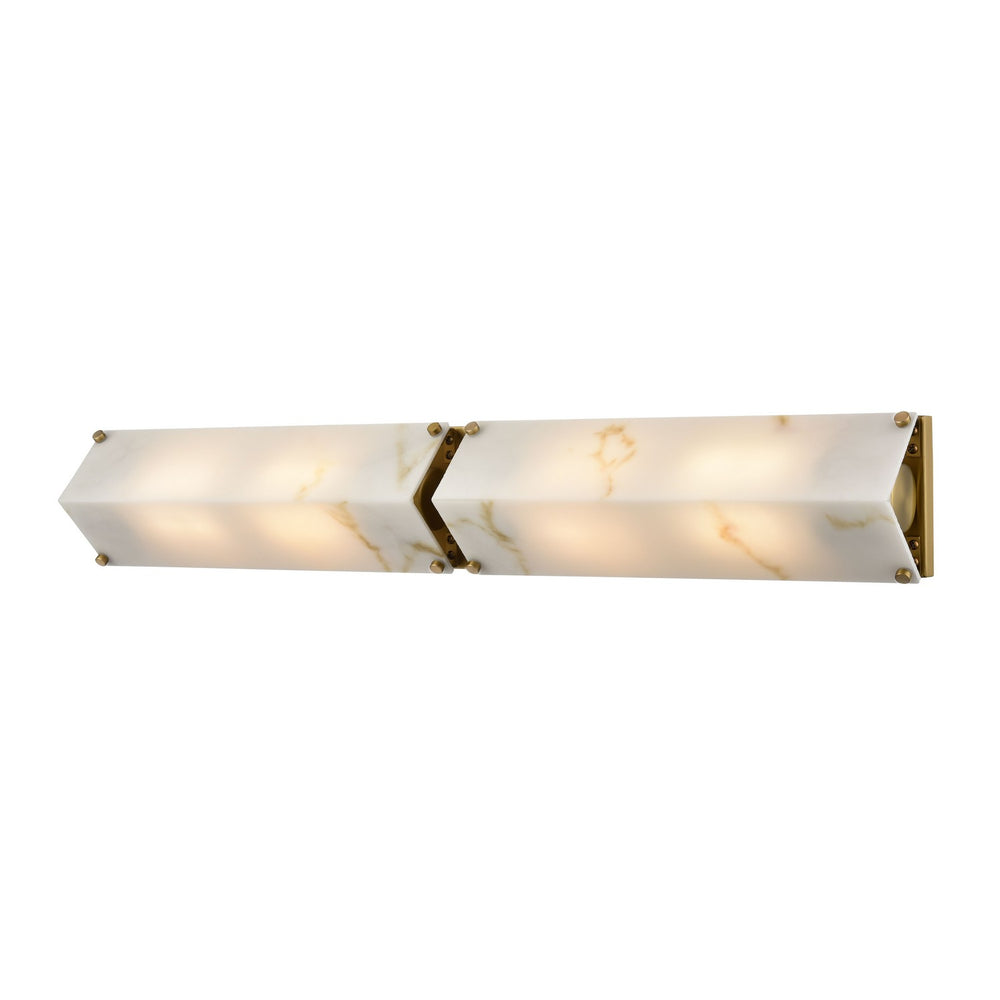 DVI Canada - Four Light Vanity - Pavilion - Brass- Union Lighting Luminaires Decor