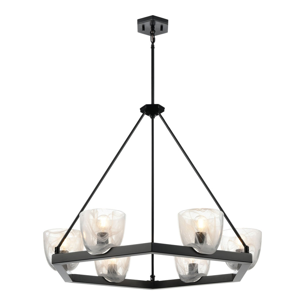 DVI Canada - Six Light Pendant - Chalice - Ebony- Union Lighting Luminaires Decor