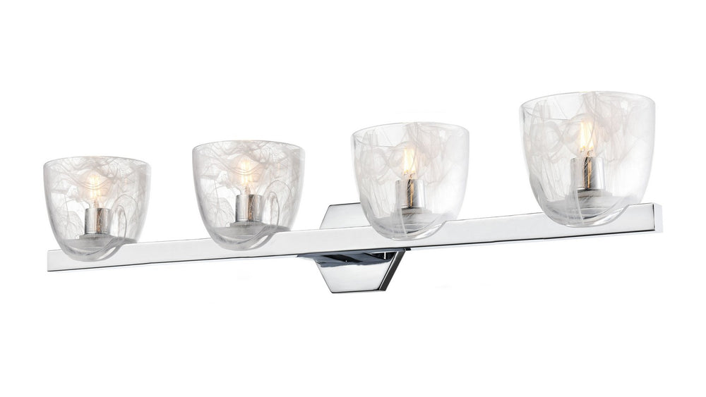 DVI Canada - Four Light Vanity - Chalice - Chrome- Union Lighting Luminaires Decor
