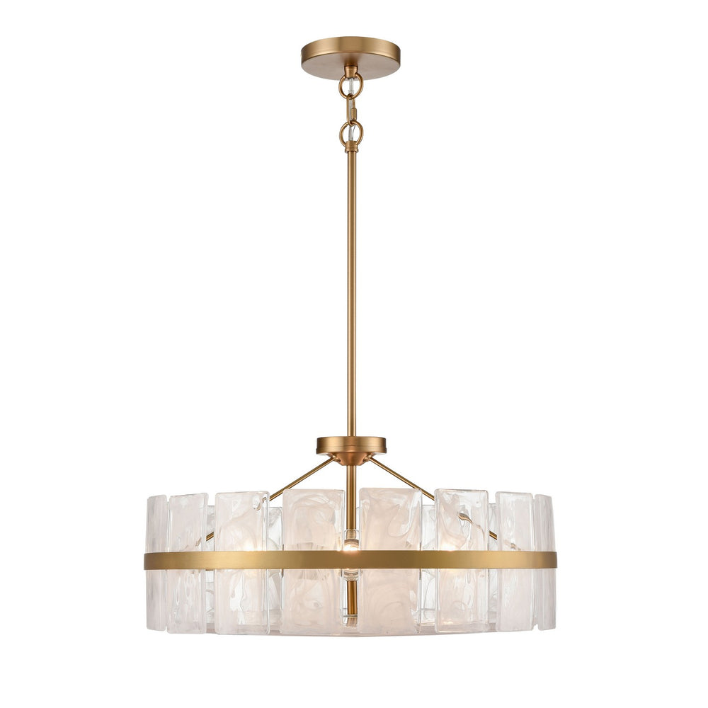 DVI Canada - Three Light Pendant - Luna - Brass- Union Lighting Luminaires Decor