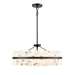 DVI Canada - Five Light Pendant - Luna Alabaster - Ebony- Union Lighting Luminaires Decor