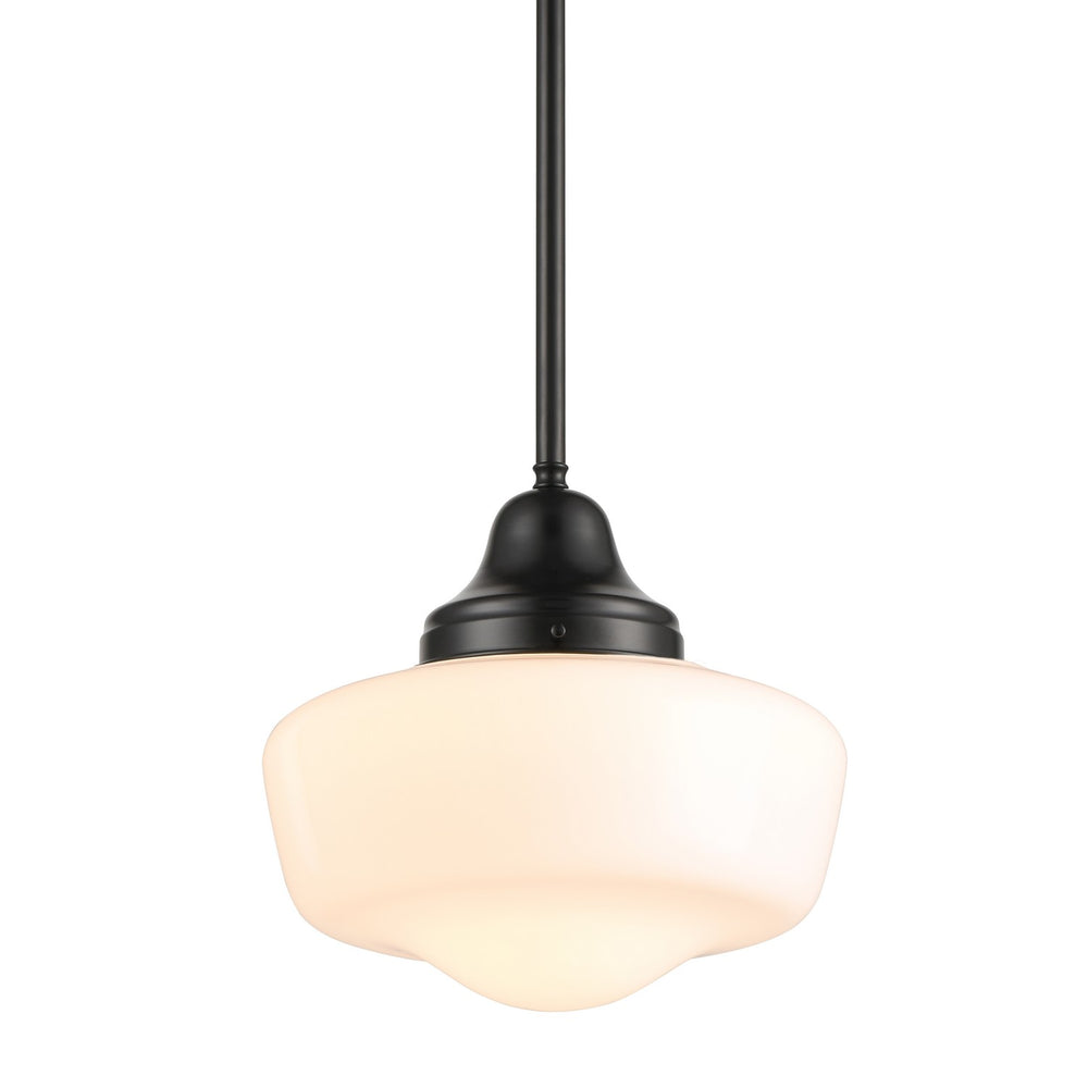 DVI Canada - One Light Pendant - Schoolhouse - Ebony- Union Lighting Luminaires Decor