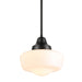 DVI Canada - One Light Pendant - Schoolhouse - Ebony- Union Lighting Luminaires Decor