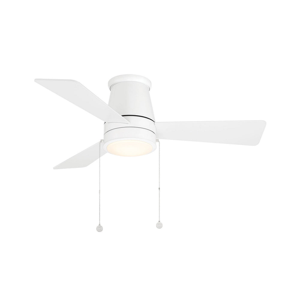 W.A.C. Canada - LED Flush Mount Ceiling Fan - Hug - Matte White- Union Lighting Luminaires Decor