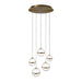 W.A.C. Canada - LED Chandelier - Cyllindra - Aged Brass- Union Lighting Luminaires Decor