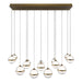 W.A.C. Canada - LED Chandelier - Cyllindra - Aged Brass- Union Lighting Luminaires Decor