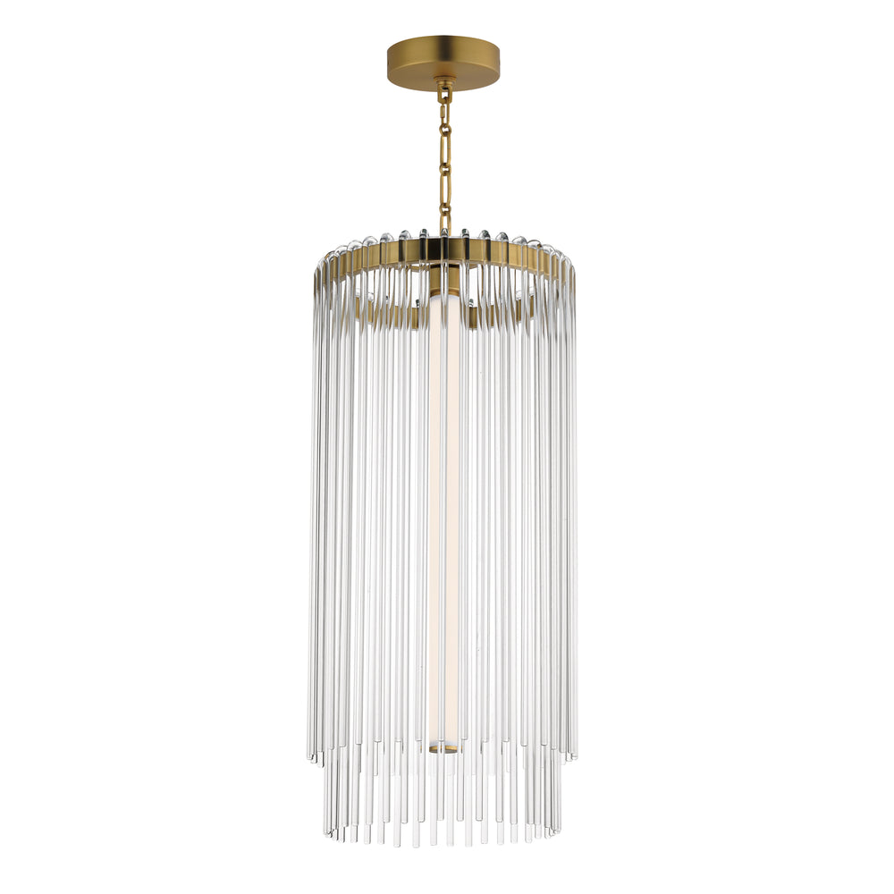 Maxim - LED Foyer Pendant - Jolie - Natural Aged Brass- Union Lighting Luminaires Decor