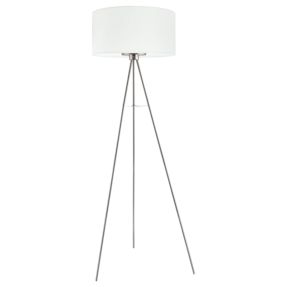 Eglo Canada - One Light Floor Lamp - Fondachelli - Matte Nickel- Union Lighting Luminaires Decor