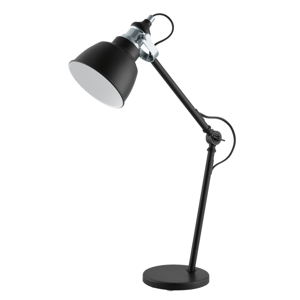 Eglo Canada - One Light Table Lamp - Thornford - Matte Black & Chrome- Union Lighting Luminaires Decor