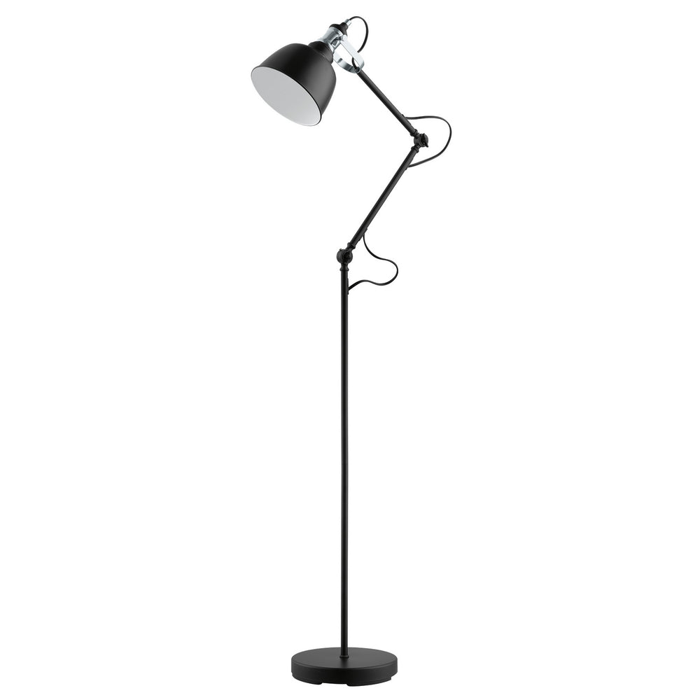 Eglo Canada - One Light Floor Lamp - Thornford - Matte Black & Chrome- Union Lighting Luminaires Decor