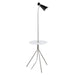 Eglo Canada - One Light Floor Lamp - Policara - Matte Nickel- Union Lighting Luminaires Decor