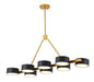Bethel International Canada - LED Chandelier - Gold & Black- Union Lighting Luminaires Decor