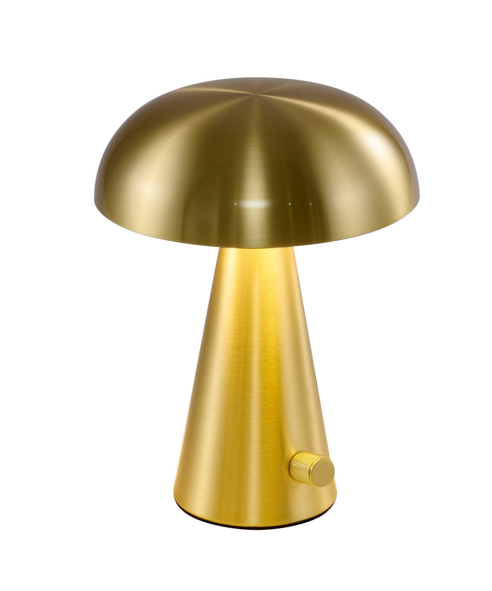 Bethel International Canada - Three Light Table Lamp - Satin Brass- Union Lighting Luminaires Decor