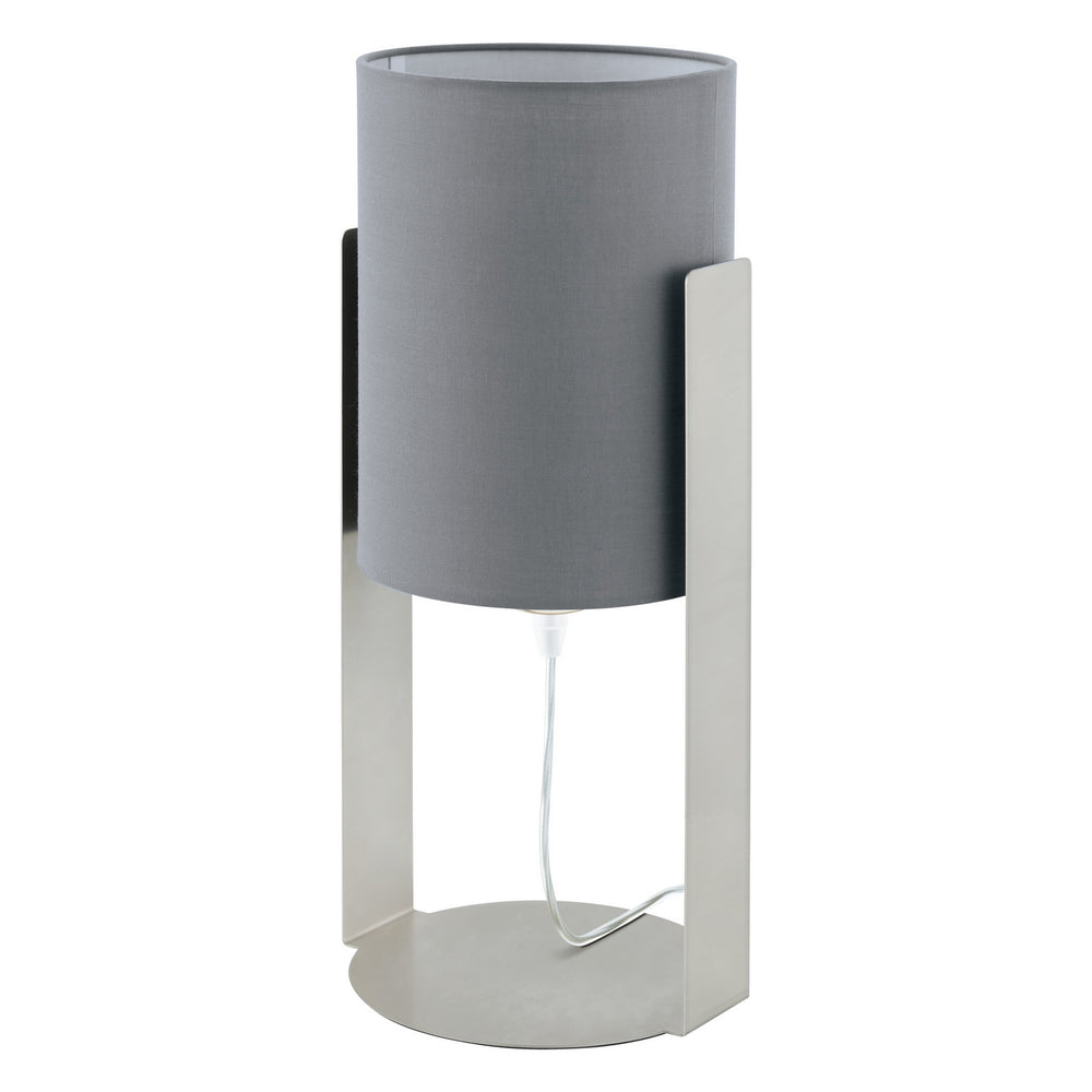 Eglo Canada - One Light Table Lamp - Siponto - Matte Nickel- Union Lighting Luminaires Decor