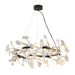 Bethel International Canada - Eight Light Chandelier - Black & Matte Whtie- Union Lighting Luminaires Decor