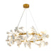 Bethel International Canada - Eight Light Chandelier - Brass & Matte Whtie- Union Lighting Luminaires Decor