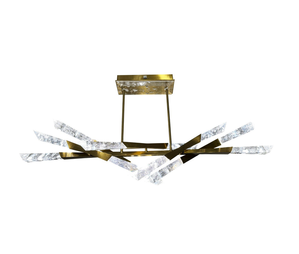 Bethel International Canada - LED Chandelier - Satin Brass- Union Lighting Luminaires Decor