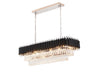 Bethel International Canada - 12 Light Chandelier - Black & Chrome- Union Lighting Luminaires Decor