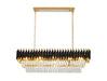 Bethel International Canada - 12 Light Chandelier - Black & Gold- Union Lighting Luminaires Decor