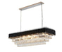 Bethel International Canada - 14 Light Chandelier - Black & Chrome- Union Lighting Luminaires Decor