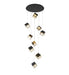 Bethel International Canada - Nine Light Chandelier - Black- Union Lighting Luminaires Decor