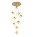 Bethel International Canada - Nine Light Chandelier - Brass- Union Lighting Luminaires Decor