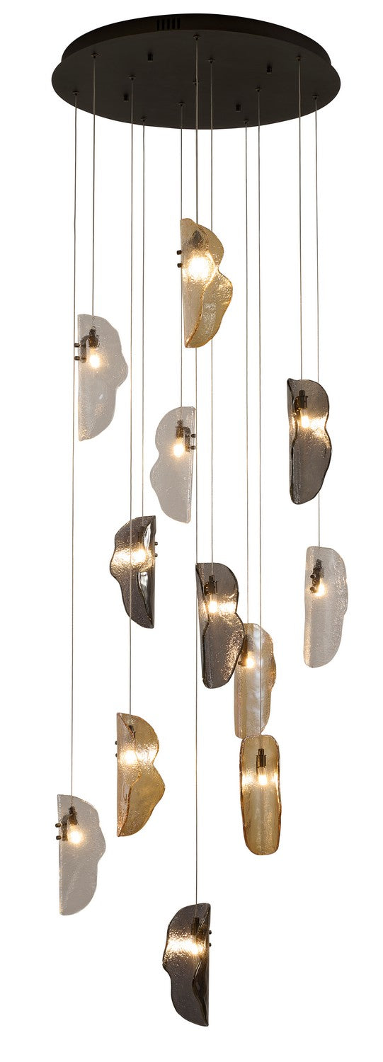 Bethel International Canada - 12 Light Chandelier - Black- Union Lighting Luminaires Decor