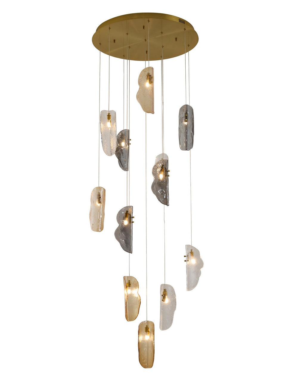 Bethel International Canada - 12 Light Chandelier - Brass- Union Lighting Luminaires Decor
