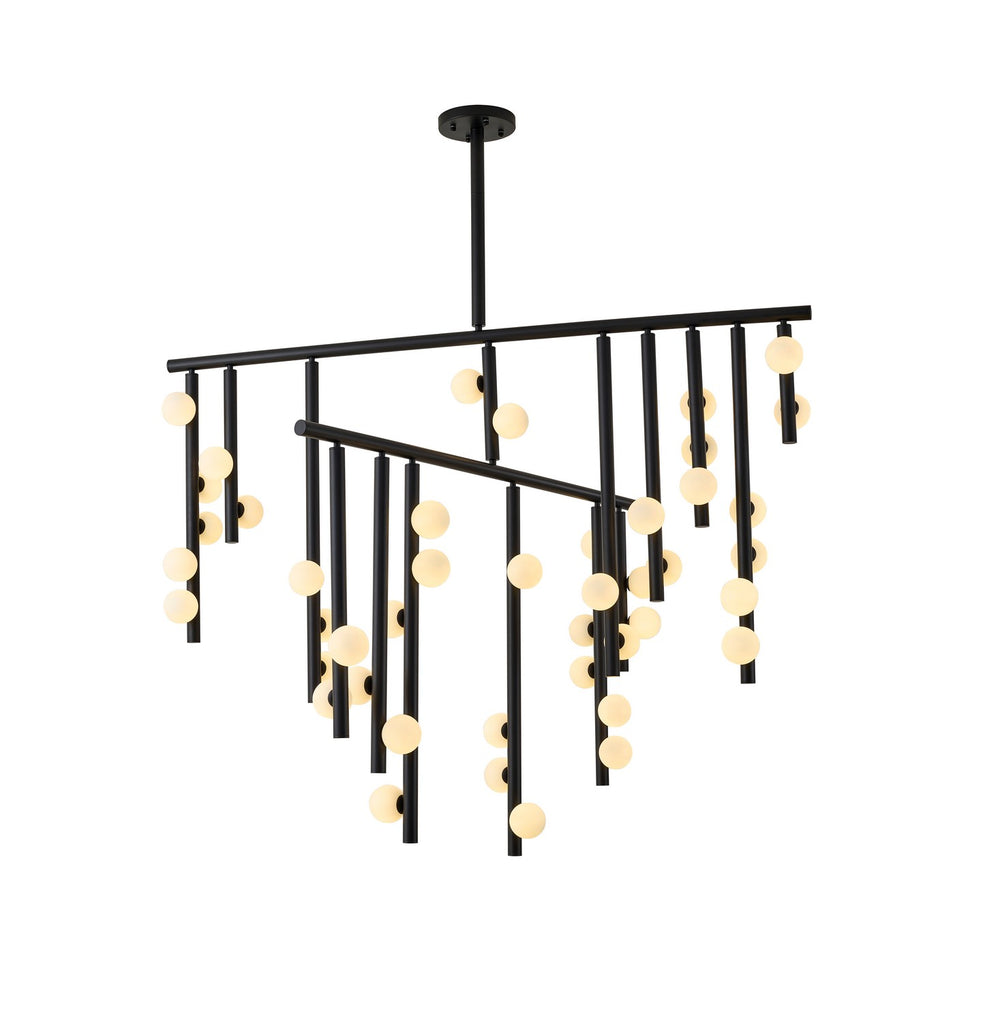 Bethel International Canada - 44 Light Chandelier - Matte Black- Union Lighting Luminaires Decor
