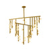 Bethel International Canada - 44 Light Chandelier - Satin Brass- Union Lighting Luminaires Decor