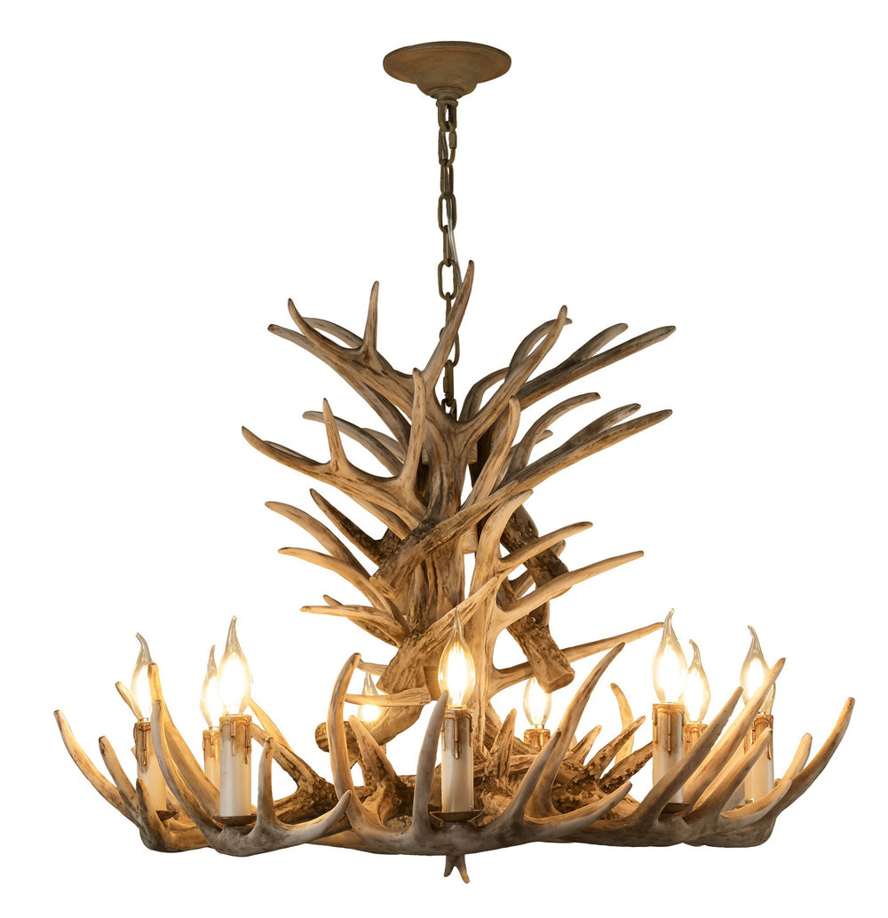 Bethel International Canada - Nine Light Antler - Brown- Union Lighting Luminaires Decor