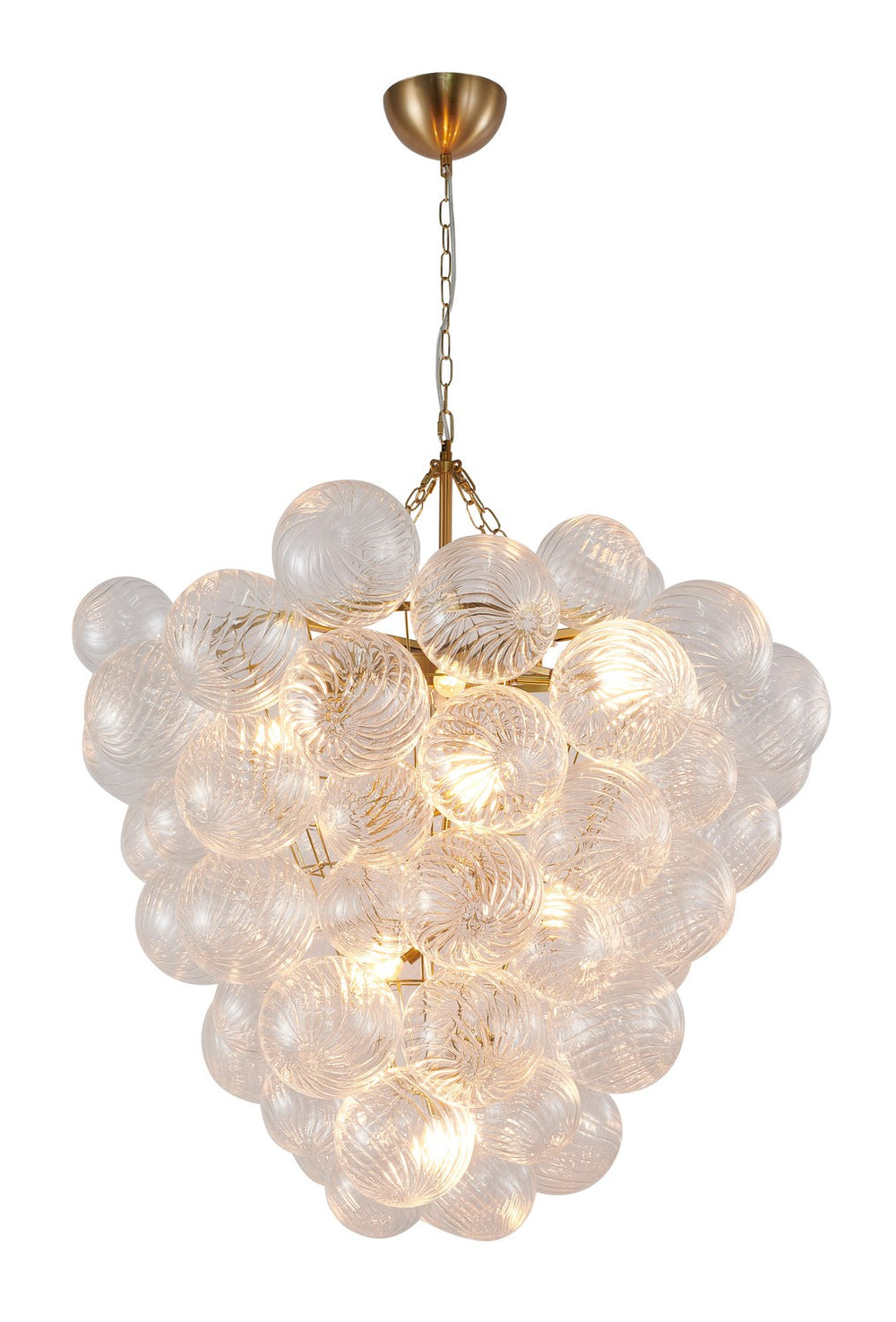 Bethel International Canada - Eight Light Chandelier - Brass- Union Lighting Luminaires Decor