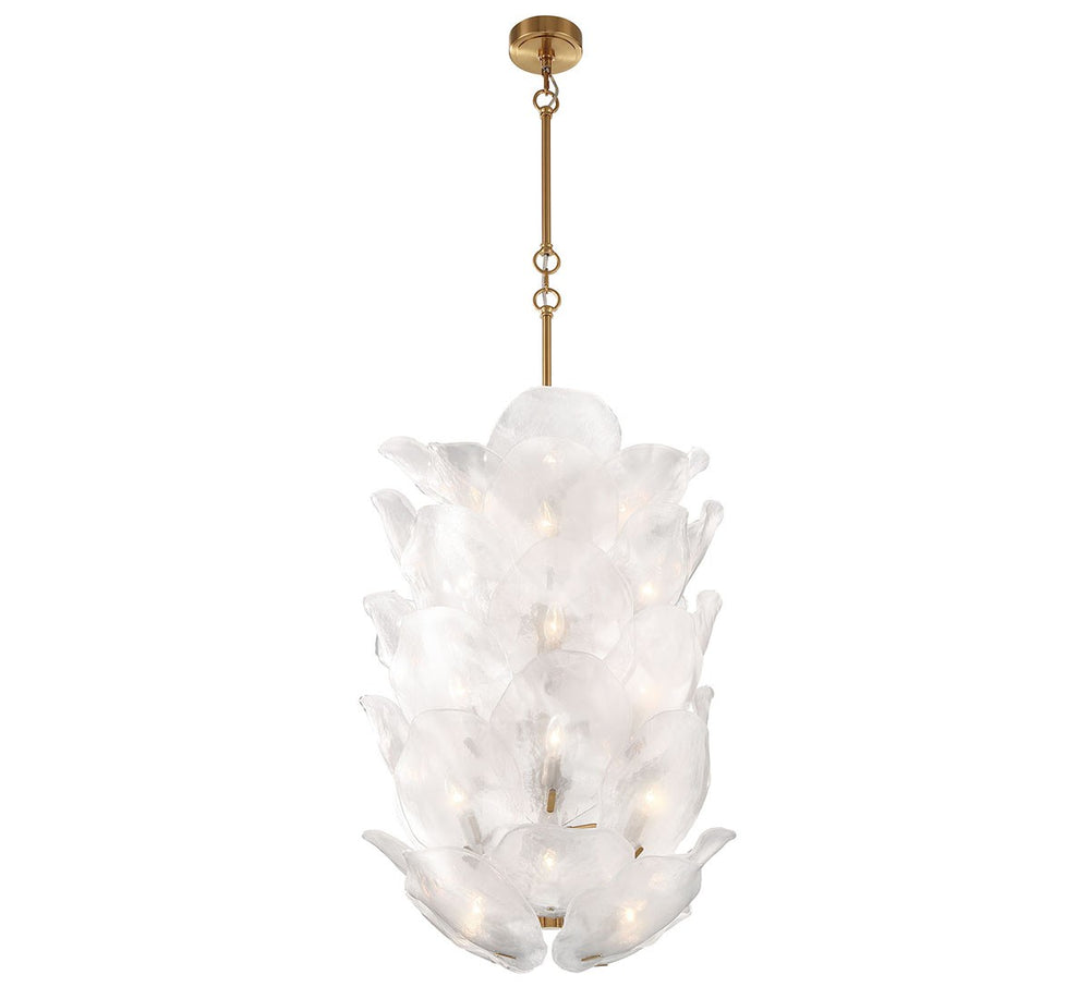 Lib & Co. Canada - 40 Light Chandelier - Corato - Brushed Brass- Union Lighting Luminaires Decor